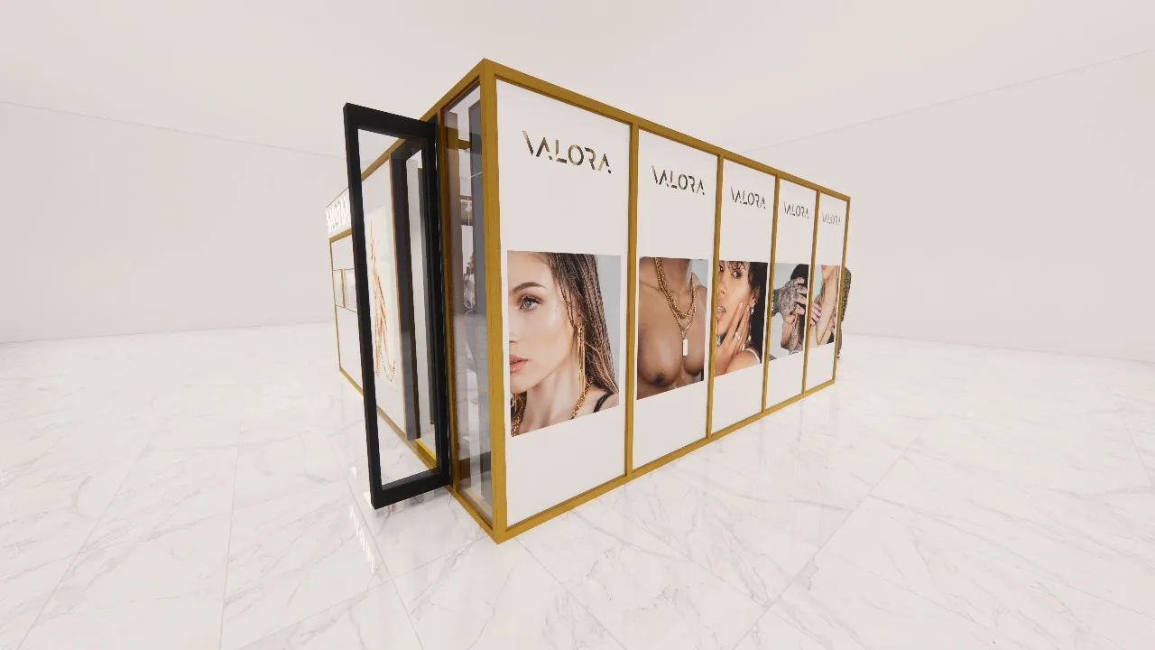 Retail display cabinets designed and built by Firebrand