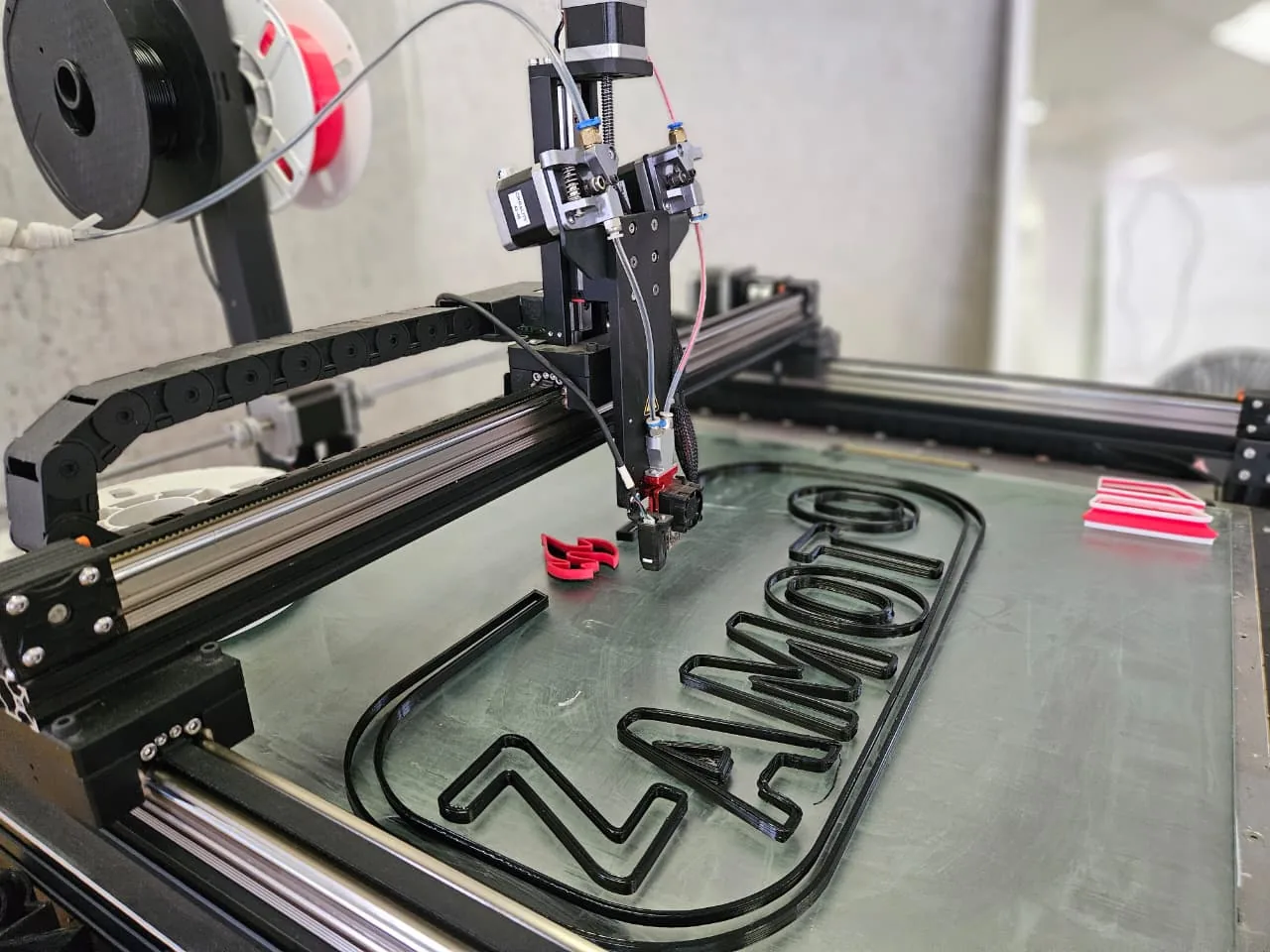 CNC router cutting brand lettering