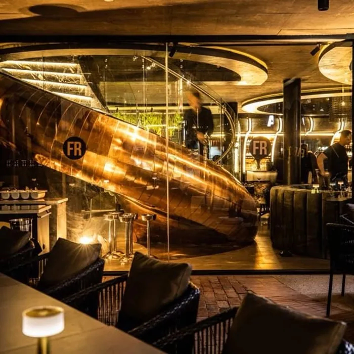 Restaurant interior fit-out with copper detailing