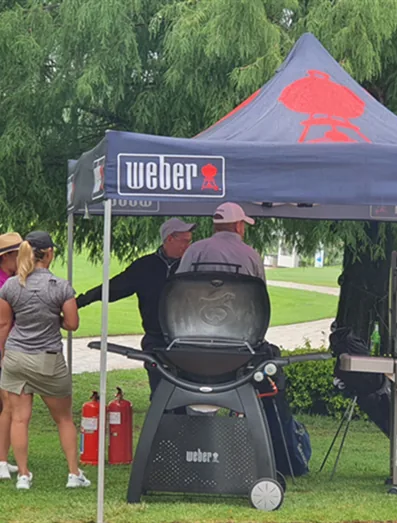 Weber braai demonstration outdoors